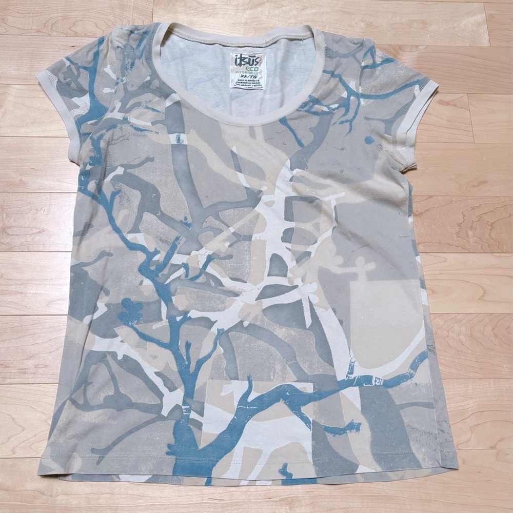 The Itsus Eco System Green 100% Organic Cotton Camouflage Tee Shirt